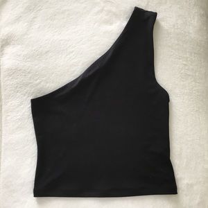 Express Body Contour Fitted One Shoulder Top Tank